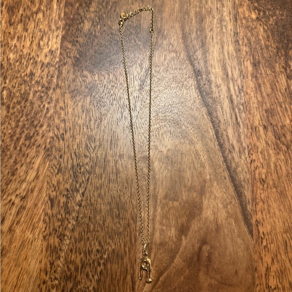 UNO de 50 “A” Initial Charm on Link Chain Necklace 14K Gold Plated - Picture 5 of 8